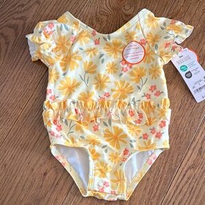 Carter's Yellow Floral Kids Swimwear